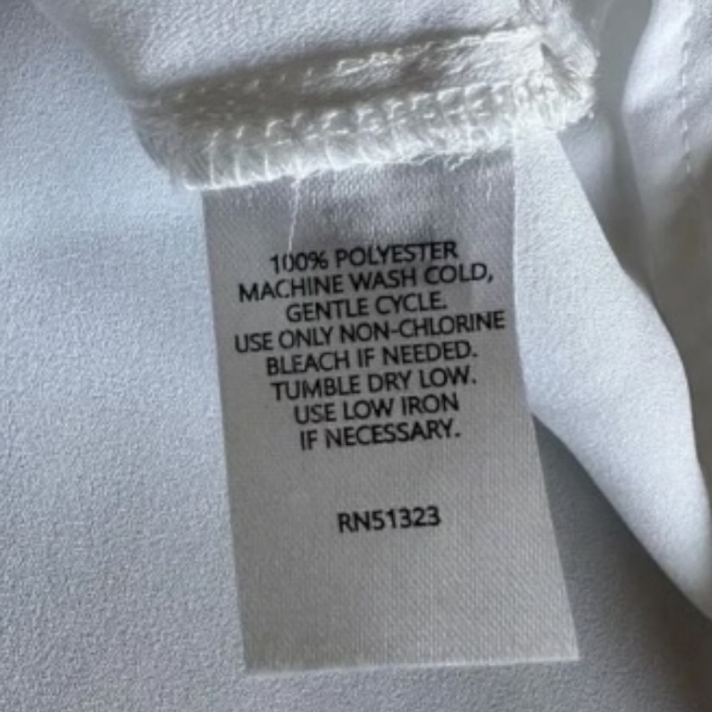 HALOGEN Tipped Sleeveless Top Bright White Jewel Neck Keyhole Blouse Size L - Picture 5 of 9